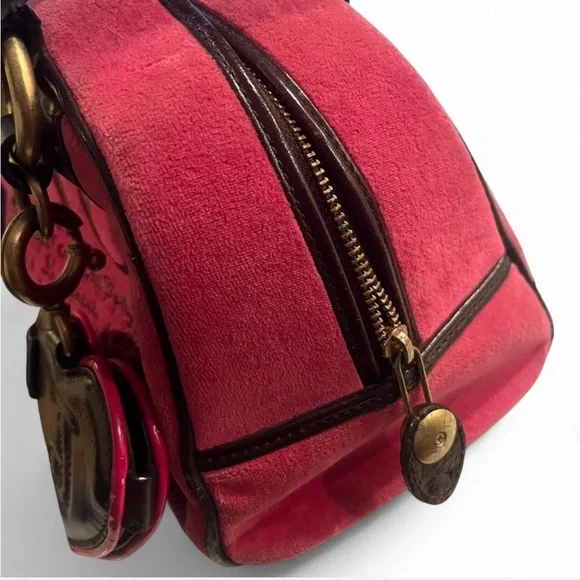 Vintage Juicy Couture pink Bag with Heart Charm - Picture 4 of 6